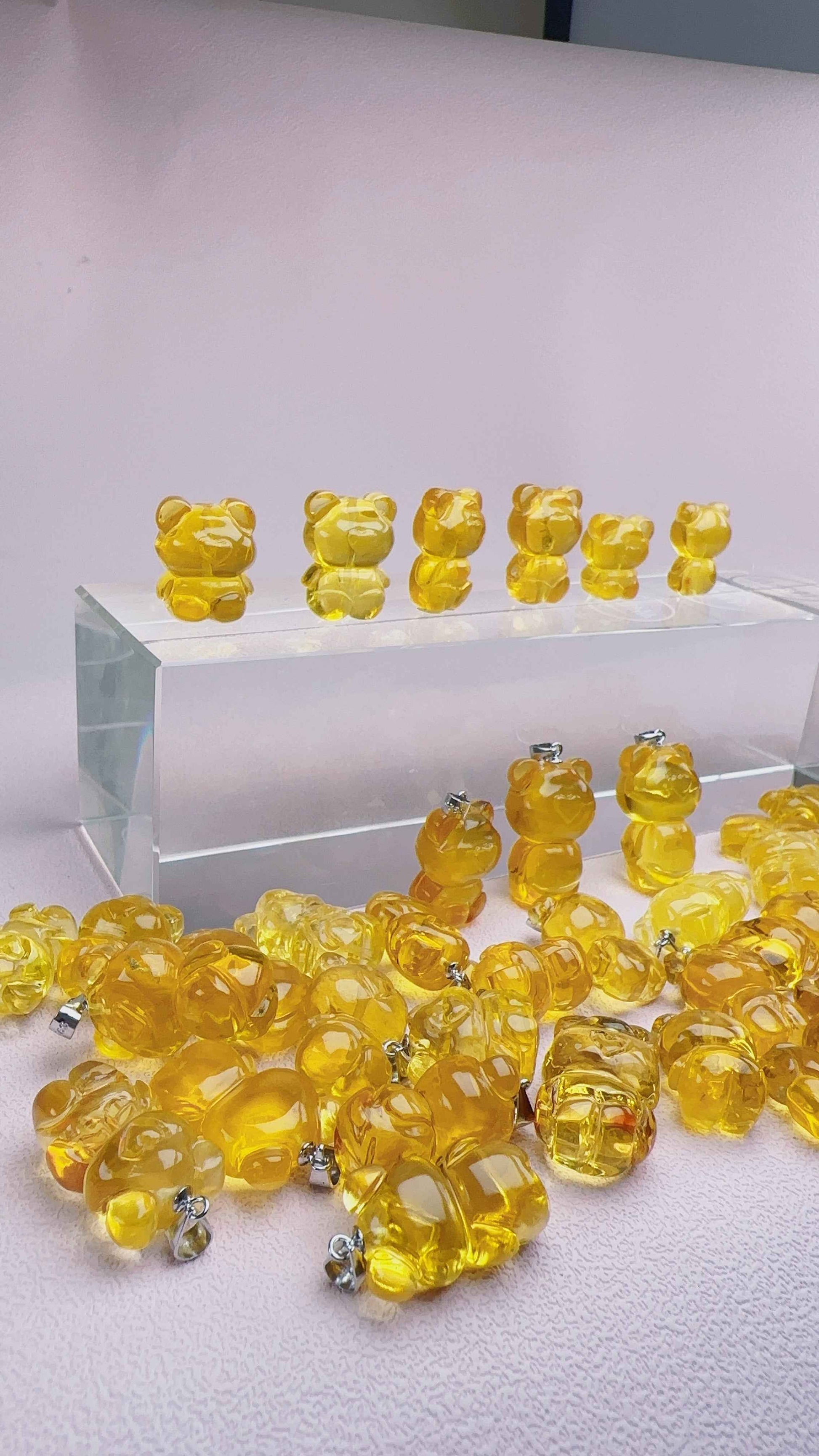 頂級全淨水墨西哥藍珀手串C11100