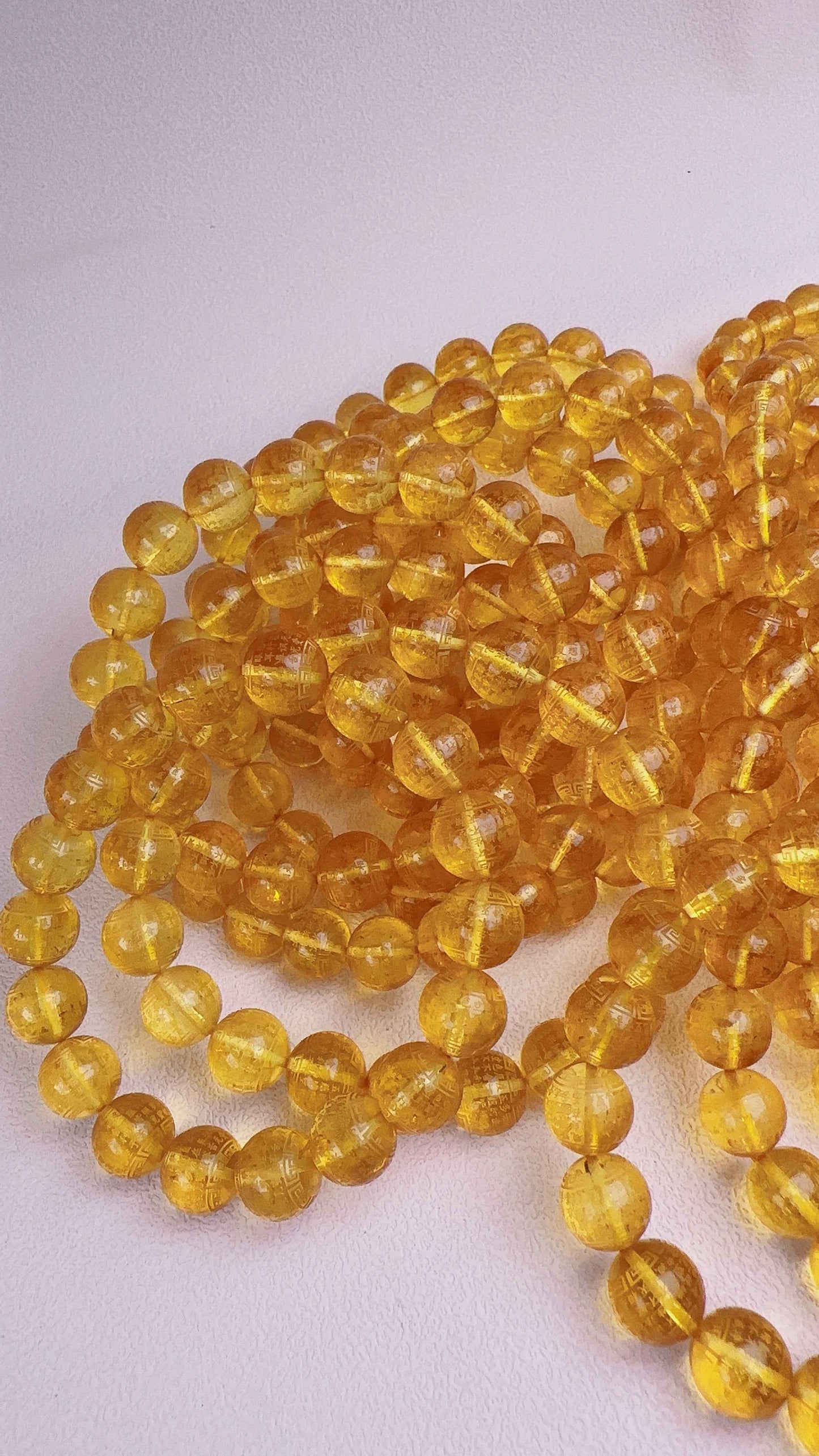 頂級全淨水墨西哥藍珀手串C11100