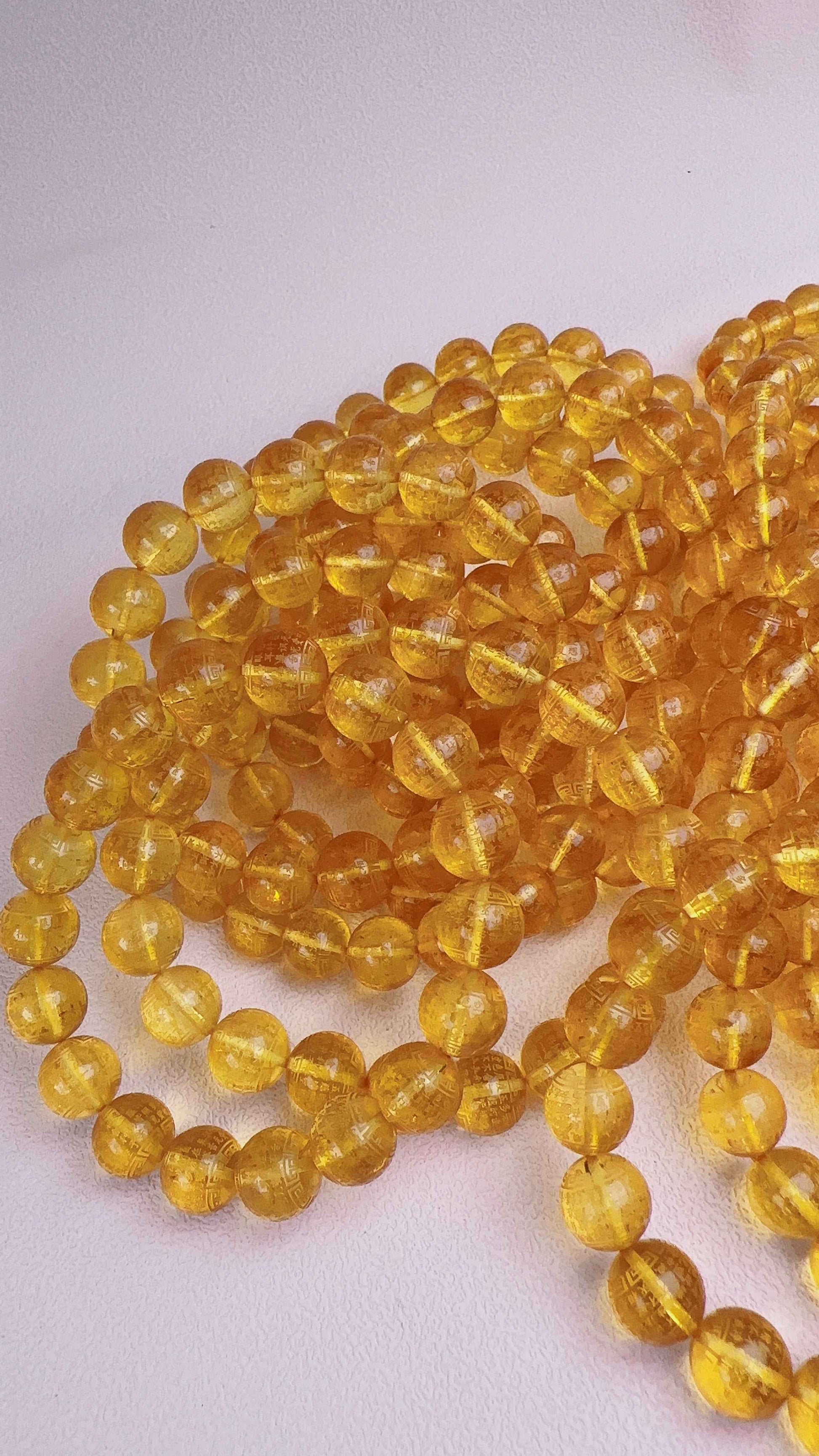 頂級全淨水墨西哥藍珀手串C11100