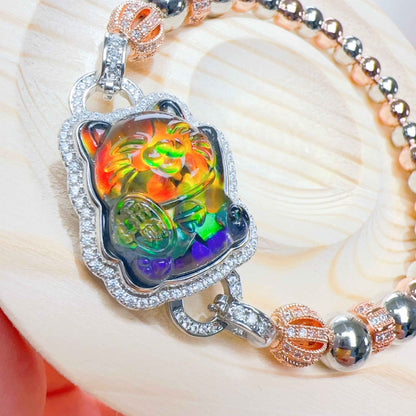 紅天鐵招財貓盒子