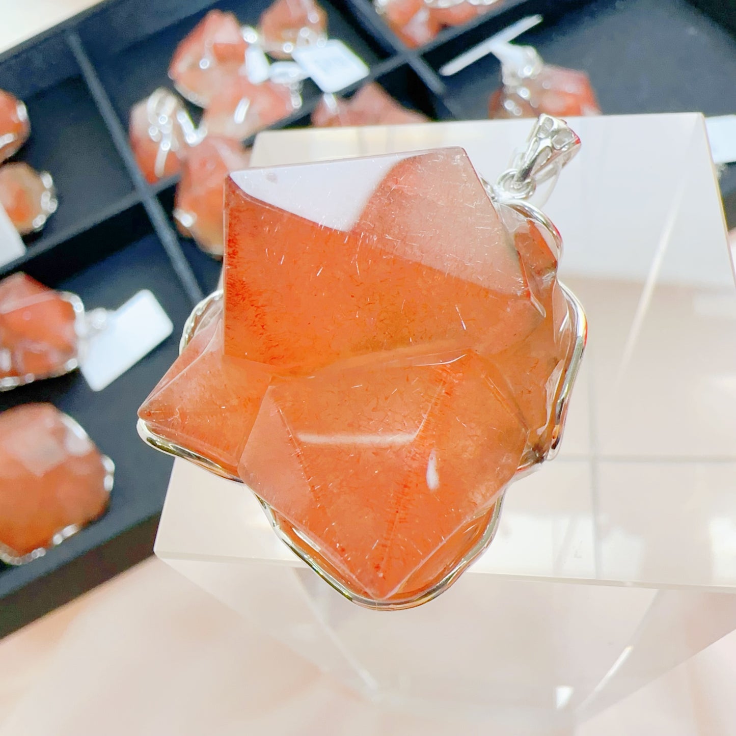 俄羅斯士多啤梨晶 原石吊咀 C20001, C20002