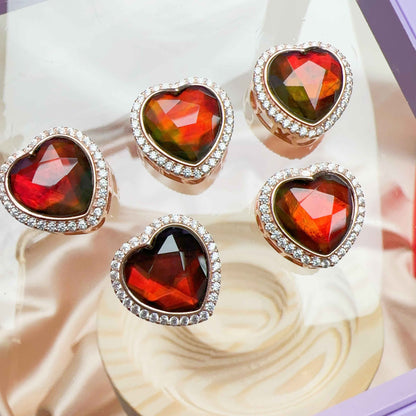 斑彩心形盒子12mm C12115