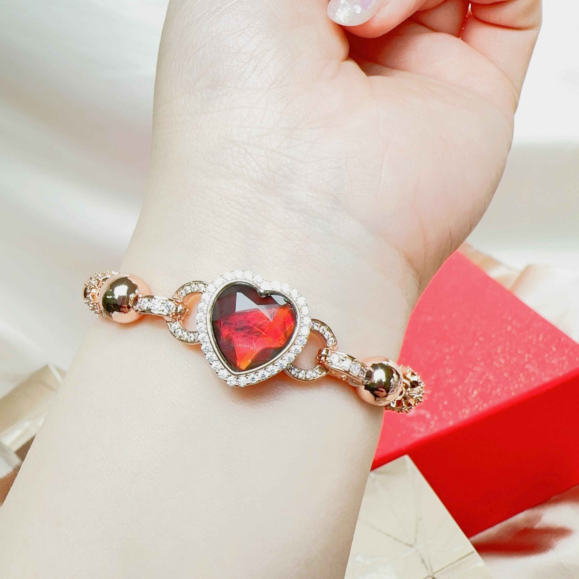 斑彩心形盒子12mm C12115