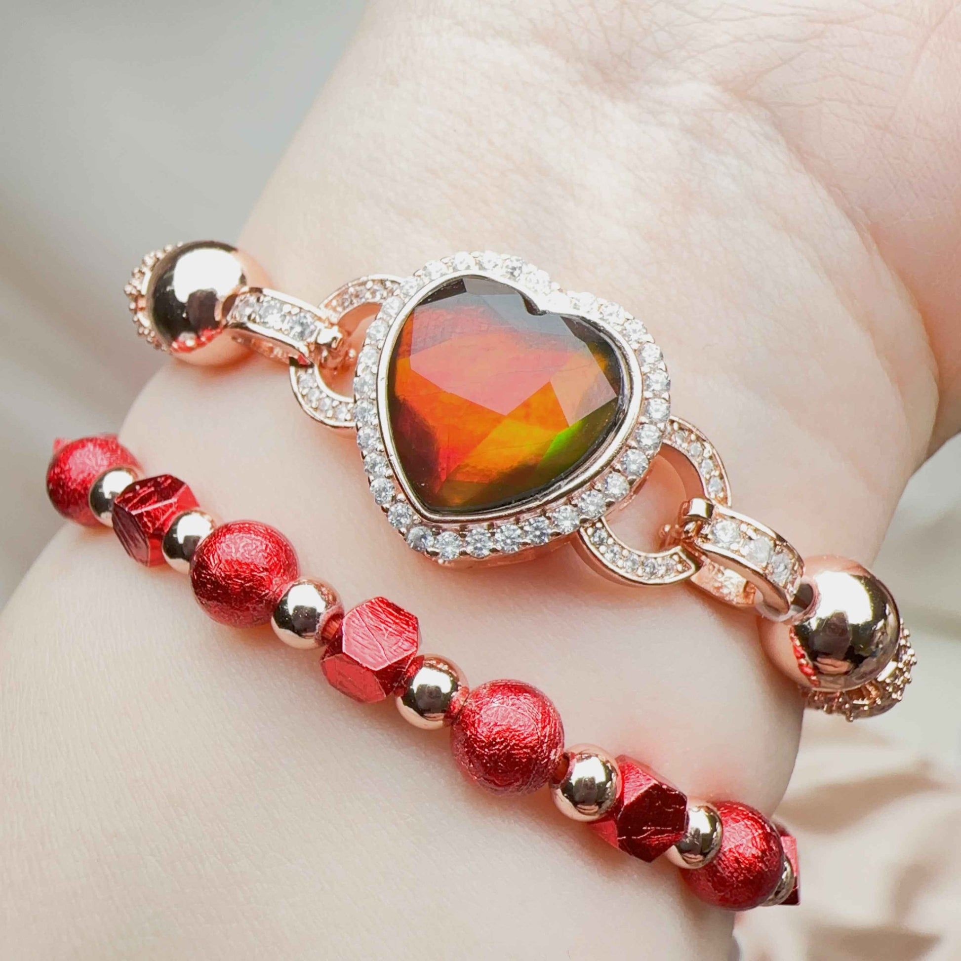 斑彩心形盒子12mm C12115