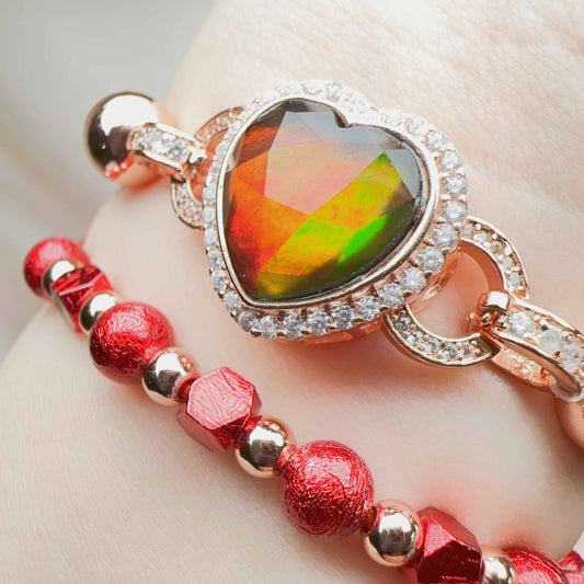 斑彩心形盒子12mm C12115