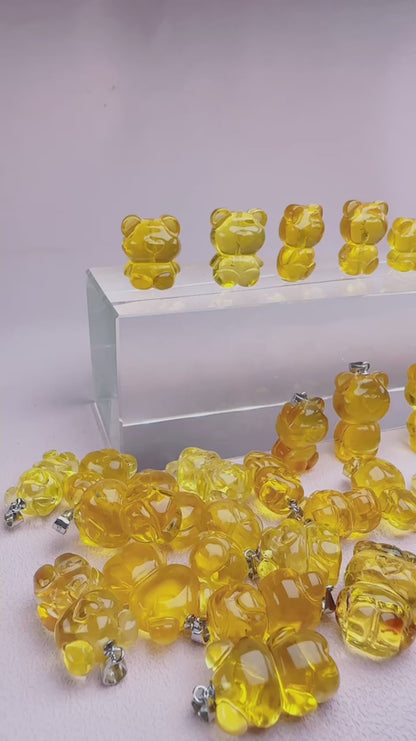 天然水晶 - 頂級全淨水墨西哥藍珀手串C11100